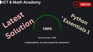 Python Essentials 1 Final Test Latest Solution | Cisco Skills for all | Cisco Networking Academy