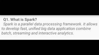 Top 28 spark Interview Questions and Answers || Apache spark || cluster - computing framework