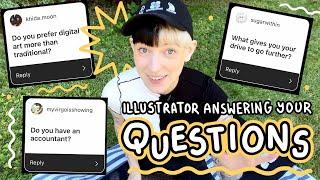 ILLUSTRATOR Q&A  selling at markets, business advice, art tips!