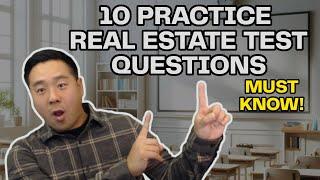 10 Real Estate Exam Questions That You MUST KNOW in 2024