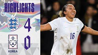 England 4-0 Korea Republic | Lauren James Shines In Arnold Clark Cup Opener | Highlights