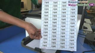 How to design and print barcode label according to barcode sheets dimensions