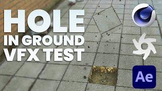 Hole in Ground VFX | Cinema 4D, Octane, After Effects TEST