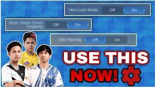 SECRET SETTINGS THAT PRO PLAYERS USE | MOBILE LEGENDS