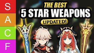 THE BEST WEAPONS TO PULL! Updated Genshin Impact 5 Star Weapon Tier List