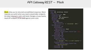 API Gateway REST Integration Mock - AWS Course