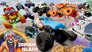 Monster Jam Zombie Island Compilation #12 | Racing, Freestyle, and High Speed Jumps