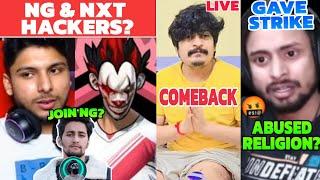 NXT & NG Players Hacker?  | Gyan Gaming Comeback | Rg Gamer Exposed  | Ankush FF Join Ng Guild?