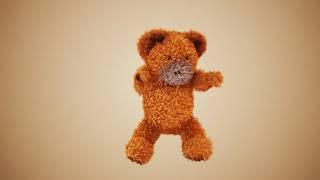 Cute dancing Teddy Bear Wishes Happy Birthday Ecard