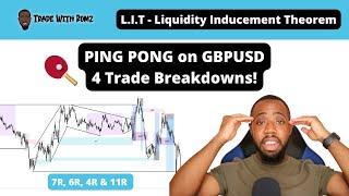 Ping Pong Trading Using LIT (Liquidity Inducement Theorem) on GBPUSD