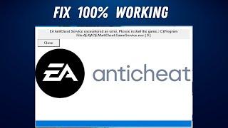 Fix EA AntiCheat Service encountered an error. Please restart the game in FIFA 23