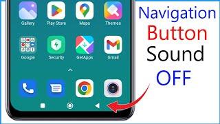 Back Button Sound Off | How To Turn Off Navigation Button Sound
