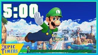 "Oh, yeah!" watch Luigi run in a 5 minute timer with Music!