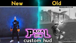 Pagal M10 custom hud | 3 finger custom hud free fire | best 3 finger custom hud in FF