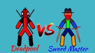 Deadpool vs Sword️ Master | Supreme duelist stickman | #drovyl