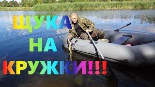 Ловля щуки на кружки.The pike fishing on mugs.