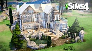 Scandinavian Glass House | The Sims4 Stop Motion Build | NoCC |【シムズ４建築】