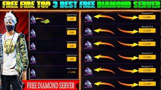 FREE FIRE TOP 3 BEST FREE DIAMOND SERVER | BEST SERVER FOR FREE FIRE | FF BEST SERVER.