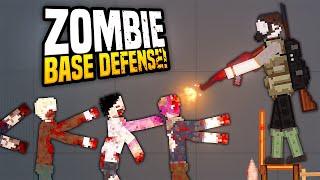 Building a Base to Defend Myself from ZOMBIES - People Playground Gameplay (Zombie Apocalypse)