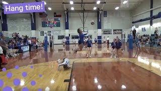 GIRL MAKES AMAZING VOLLEYBALL SAVE