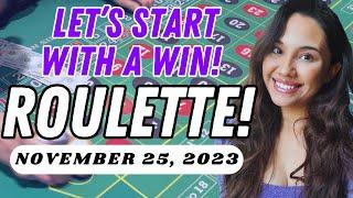 LIVE Roulette in Las Vegas!  Let's start with a WIN!    → November 25, 2023