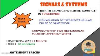 Trick to Solve Convolution Sum | Continuous Time-Domain Trick | Signal System Trick | 2021