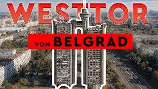 Westtor von Belgrad / Genex-Turm (DJI Mavic 2 Pro, aerial video)