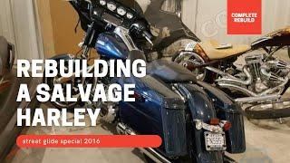 Rebuilding A Salvage Harley-Davidson Street Glide Special 2016 From Copart