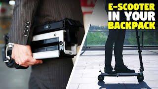 Take Anywhere Folding Electric Scooter Fits in Backpack