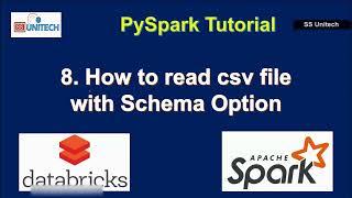 8. how to read CSV file using PySpark | How to read csv file with schema option in pyspark