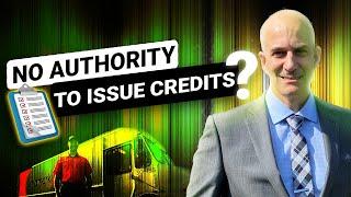 VESTIS Drivers Have NO Authority To Issue Credits!!