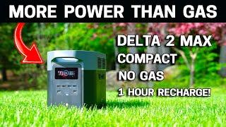 Ecoflow DELTA 2 Max BEATS Gas Honda! Clean Power Solar Generator