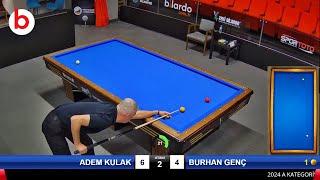 BURHAN GENÇ vs ADEM KULAK | 3 Cushion Billiards TÜRKİYE Championship -A- 2024 ANKARA