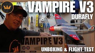 Jetting Into Action – Durafly Vampire V3 "RCAF Edition" EDF Unboxing and Flight Test