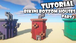 How To Build Bikini Bottom Houses In Minecraft!!