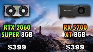 RTX 2060 SUPER vs RX 5700 XT | AMD Ryzen 5 3600 @4.2GHz 1080p 1440p 4K Gameplay Benchmark