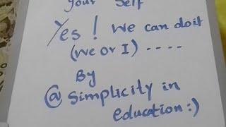 Simplicity In Education And Even In Everything