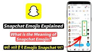 What is the Meaning of Snapchat Emojis | Snapchat par emoji ka kya matlab hai | Snap Emoji Explained