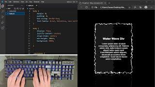 ASMR Programming - Wavy Border Animation Effect using Html CSS - No Talking