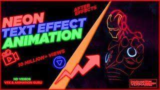 NEON | TEXT EFFECT | ANIMATION | AFTER EFFECTS