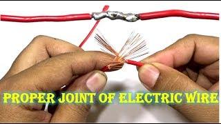 Proper Joint of Electric Wire 2019