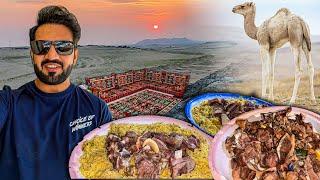 We Cooked Small CAMEL Meat  in DESERT Picnic Old Style Arab Food