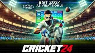 Playing BGT 2024 as Virat Kohli in Cricket 24 #1