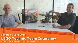 LEGO Technic Team Interview - LEGO Fan Media Days 2016