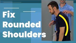 5 Exercises To Fix Rounded Shoulders Posture (Long Term Fix)