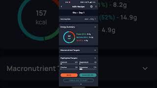 Stu's Deets - Calories & Macronutrients for Day 1