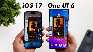 One UI 6 vs iOS 17 Animations Comparison - Samsung Getting Better?