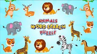 Animals Word Search Games for Kids | Find Hidden Animal Names