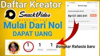 Rahasia Jadi KONTEN KREATOR SNACK VIDEO Dari Nol [2024]