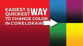 Easy and The Quickest Way to Change Color in Coreldraw